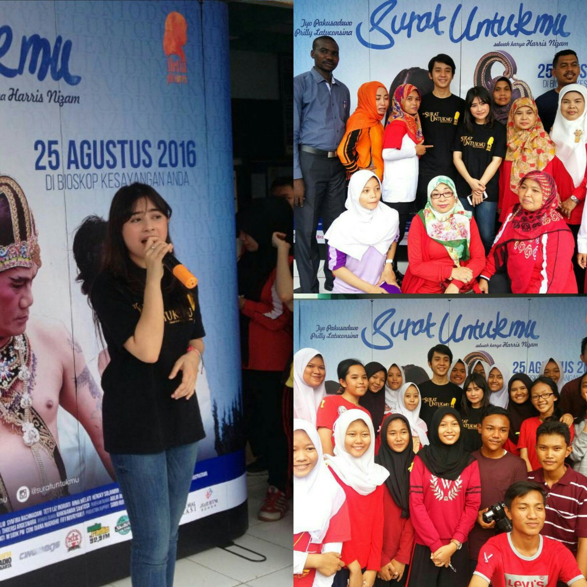 Indahconsinasy2's tweet photo. Gilang @arbaniyasiz dan gendis @PrillyBie foto bersama guru dan ketua osis. SMPN 8 CIRENDEU https://t.co/62TCW4LbhF