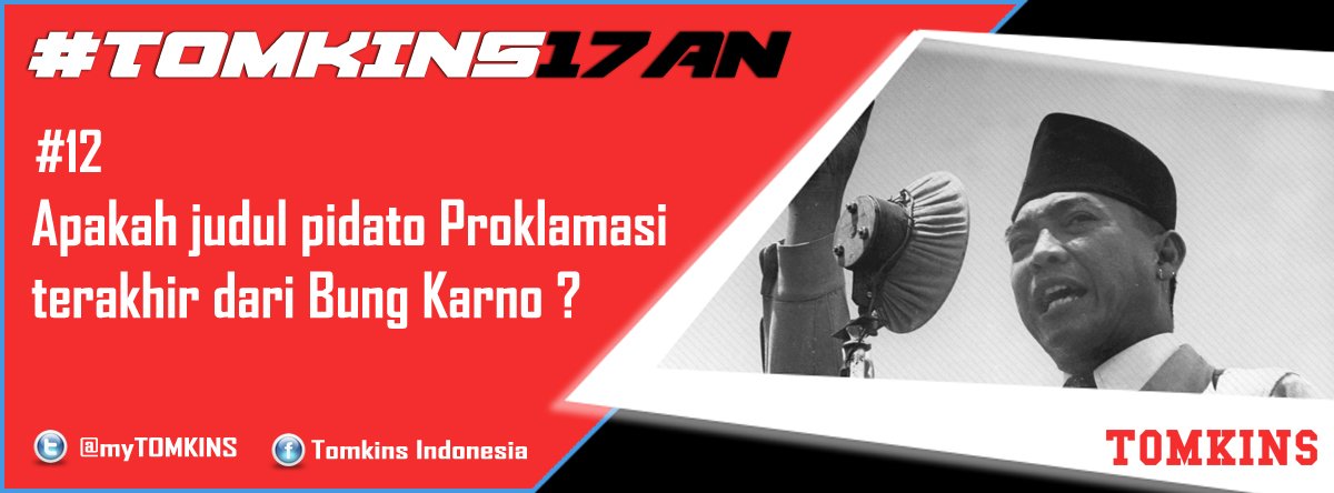 #TOMKINS17AN
Jawab pertanyaan pada gambar dan menangkan hadiah spesial 4 pasang sepatu TOMKINS.