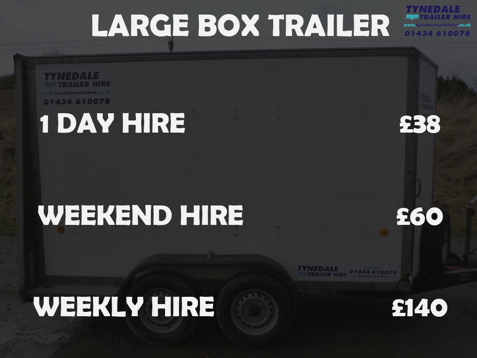 TynedaleTrailer's tweet photo. LARGE BOX TRAILER
E: hire@tynedaletrailerhire.co.uk #TynedaleTrailerHire #TrailerHire #Hexham #BoostHexham https://t.co/klkLgzd2Ap
