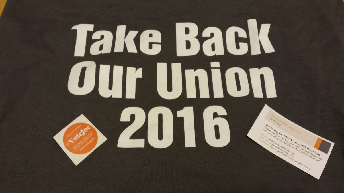 shaunamihalicz's tweet photo. It's time to #takeourunionback it's time for a #change #GoJoe. @pres_irving https://t.co/IVplECkMzv