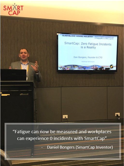 smartcaponline's tweet image. 👉🏾 @dan_bongers the inventor of #SmartCap just presented at #QMIHSC2016!! #FatigueManagement #HomeSafeEveryDay 🙆🏽👏🏻
