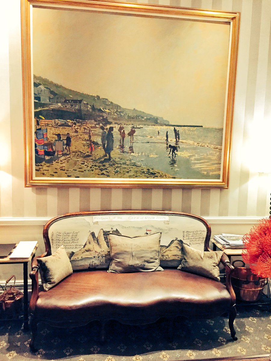 Antique charm @capegracehotel - one of the largest collections SA in @cityofcapetown #astw2016 #meetsouthafrica