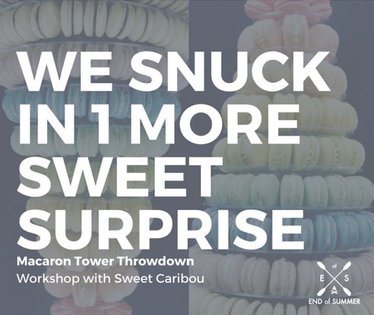 End of Summer Camp (yo-pro retreat + macarons🍡 + AK beer🍻 ) is this weekend! Tickets👉endofsummer.camp/#welcome #EOSC16