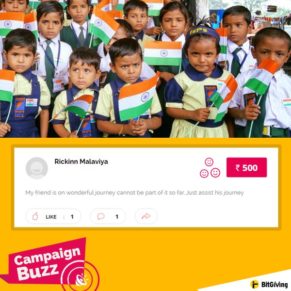 BitGiving's tweet photo. #CampaignBuzz | #Shoutout to the amazing supporters. Last 6 days to support @03_Prince_Kumar
https://t.co/QouOVDtZSF https://t.co/RkJ0Zywz3c