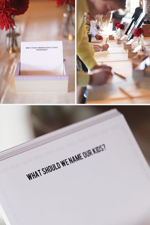 edenaugustcold's tweet photo. Leave out advice cards near the guestbook or on the dinner tables. | 31 Impossibly Fun Wedding Ideas https://t.co/L1HiRVLRtQ