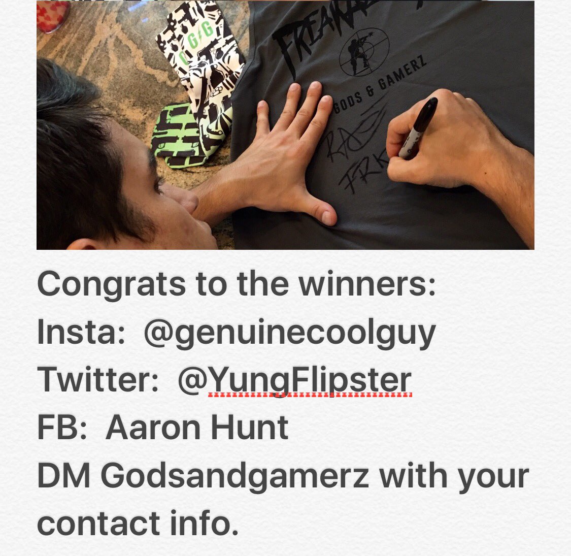 FreakazoidA's tweet photo. Ayoooo congrats to the winners my brothers! https://t.co/A3tWjcxmzP