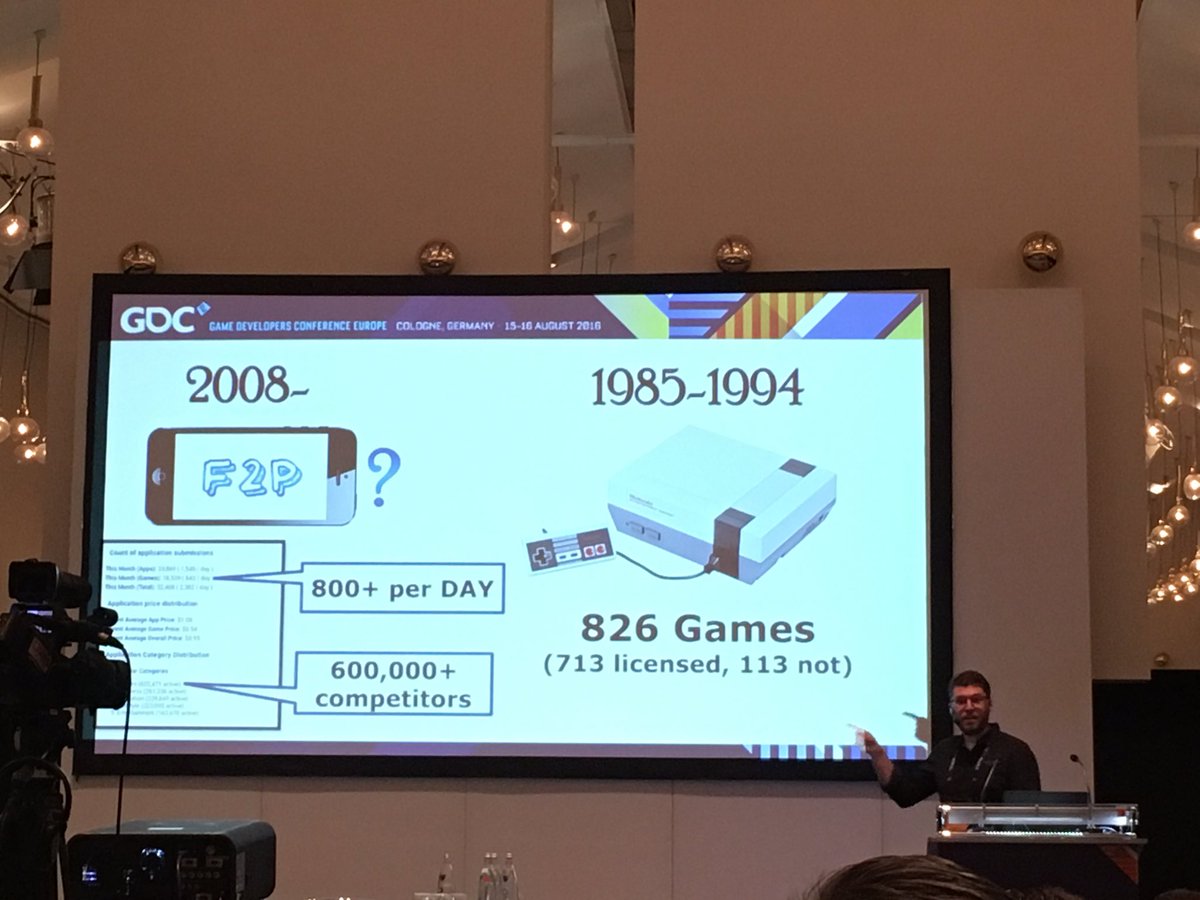 borgetsebastien's tweet photo. We are competing on daily basis with as many new games (800+) as there ever was on Nes console... #GDCE16 #indiedev https://t.co/9HG6ZJZ40W