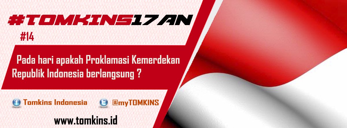 #TOMKINS17AN
Jawab pertanyaan pada gambar dan menangkan hadiah spesial 4 pasang sepatu TOMKINS.