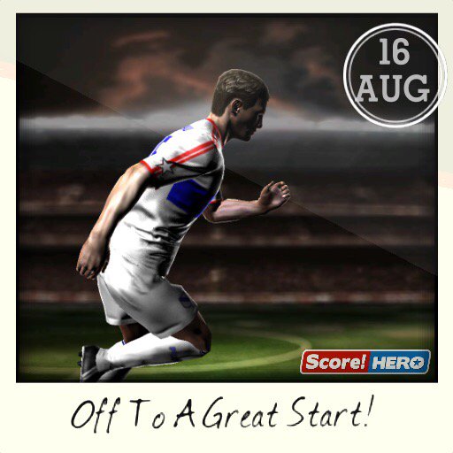Off To A Great Start! #scorehero itunes.apple.com/gb/app/Score!-…