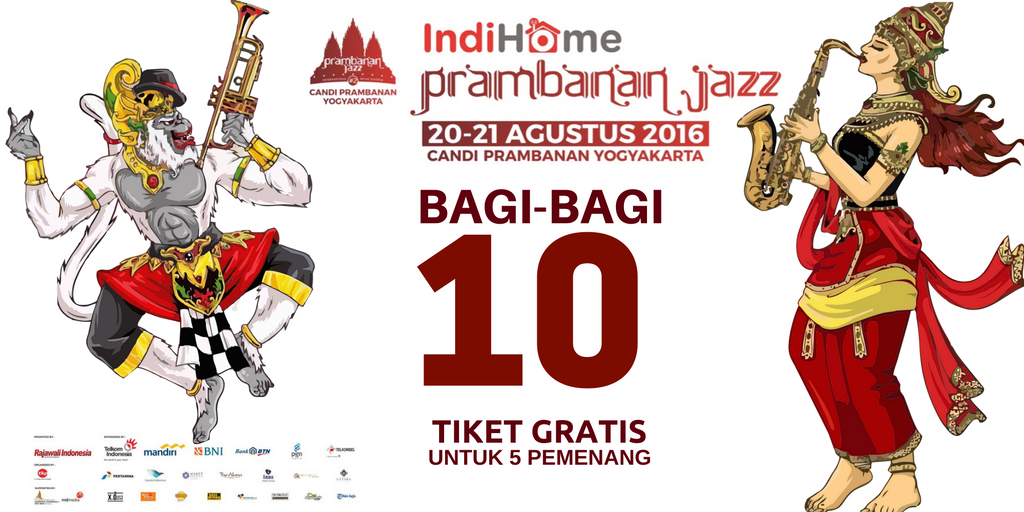 Mau tiket gratis #indihomeprambananjazz bro? Silahkan pantengin TL @prambananjazz pkl 19.00 malam ini