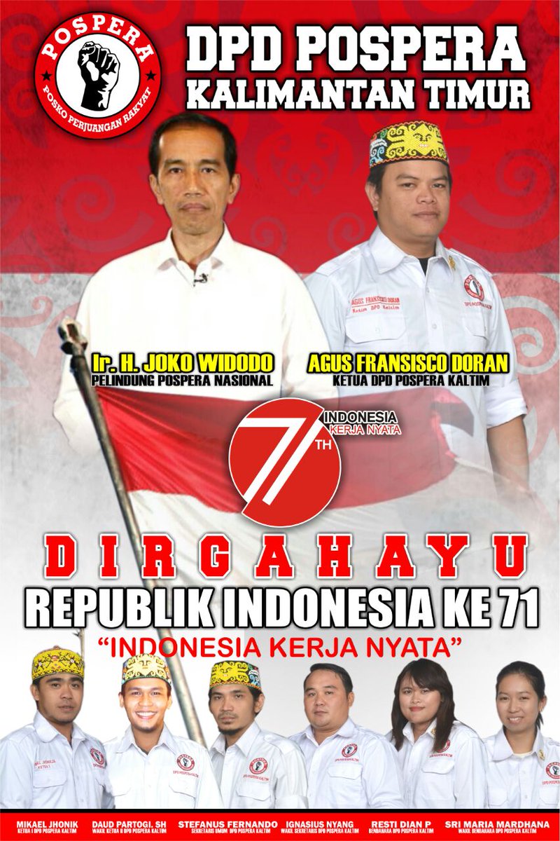 Fransisco2889's tweet photo. Kemerdekaan itu adalah melawan Isu sara@Pospera Kaltim https://t.co/0E6zHCBcCf