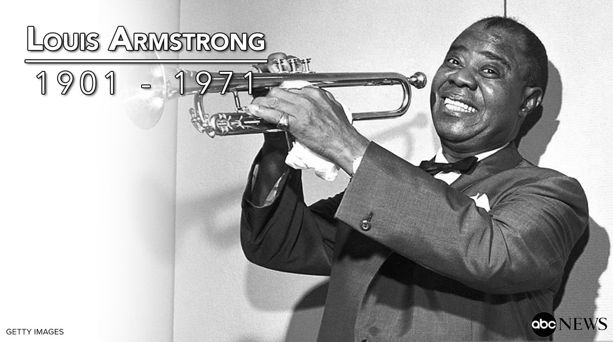 GMA's tweet image. Legendary musician Louis Armstrong was born on this day in 1901.