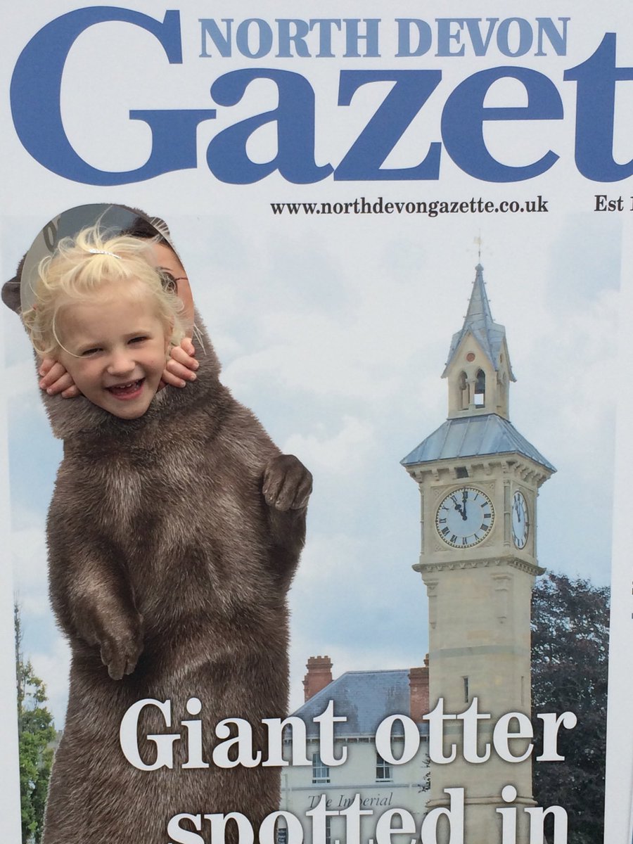 ndgazette's tweet photo. Who took a picture with our giant front page yesterday? Tweet us your pics #WeAreNorthDevon and we'll RT! #NDShow https://t.co/80dpkUceM2