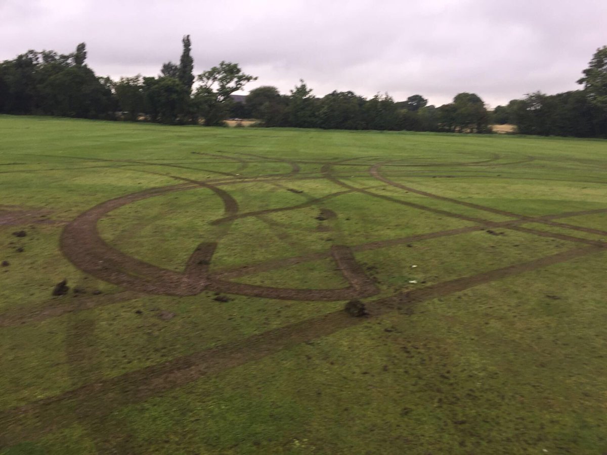 People give up hours of their time to prepare the pitch each week for fixtures and this morning, we wake up to this.