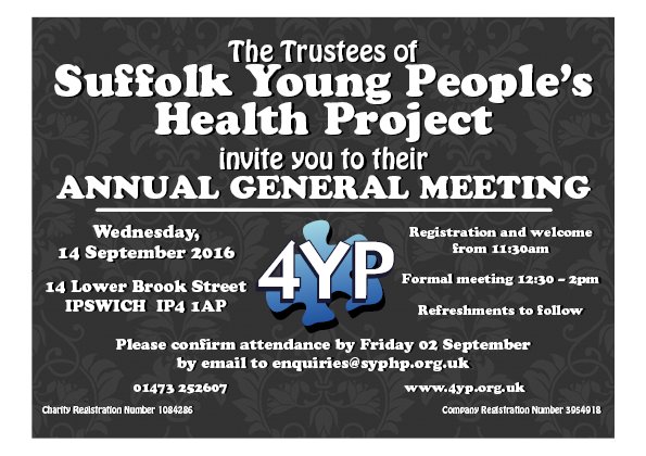 4_yp's tweet photo. You're invited to the #4YP AGM, 14 Sept. Let us know if you'd like to be there enquiries@syphp.org.uk https://t.co/854QNum91n