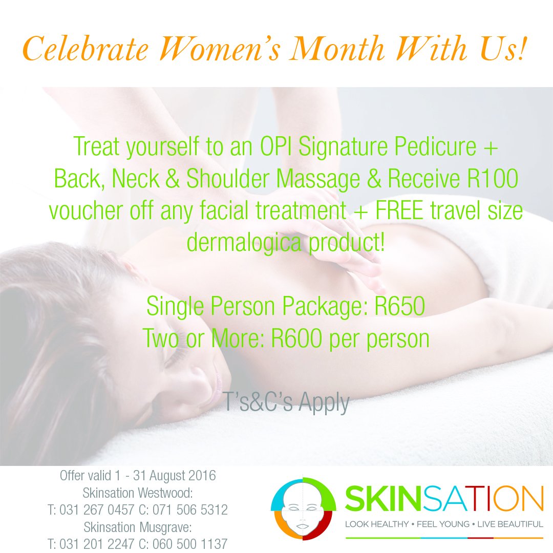 Musgrave_centre's tweet photo. Celebrate Woman's Day with @Skinsation! Visit them @Musgrave_centre on Level 2 or contact them on 031 201 2247 https://t.co/WsAJqPZXOC