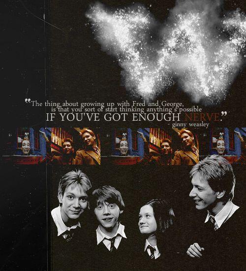 PotterWorldUK's tweet photo. "You sort of start thinking anything’s possible if you've got enough nerve." – Ginny Weasley https://t.co/DI2VYzA3UO