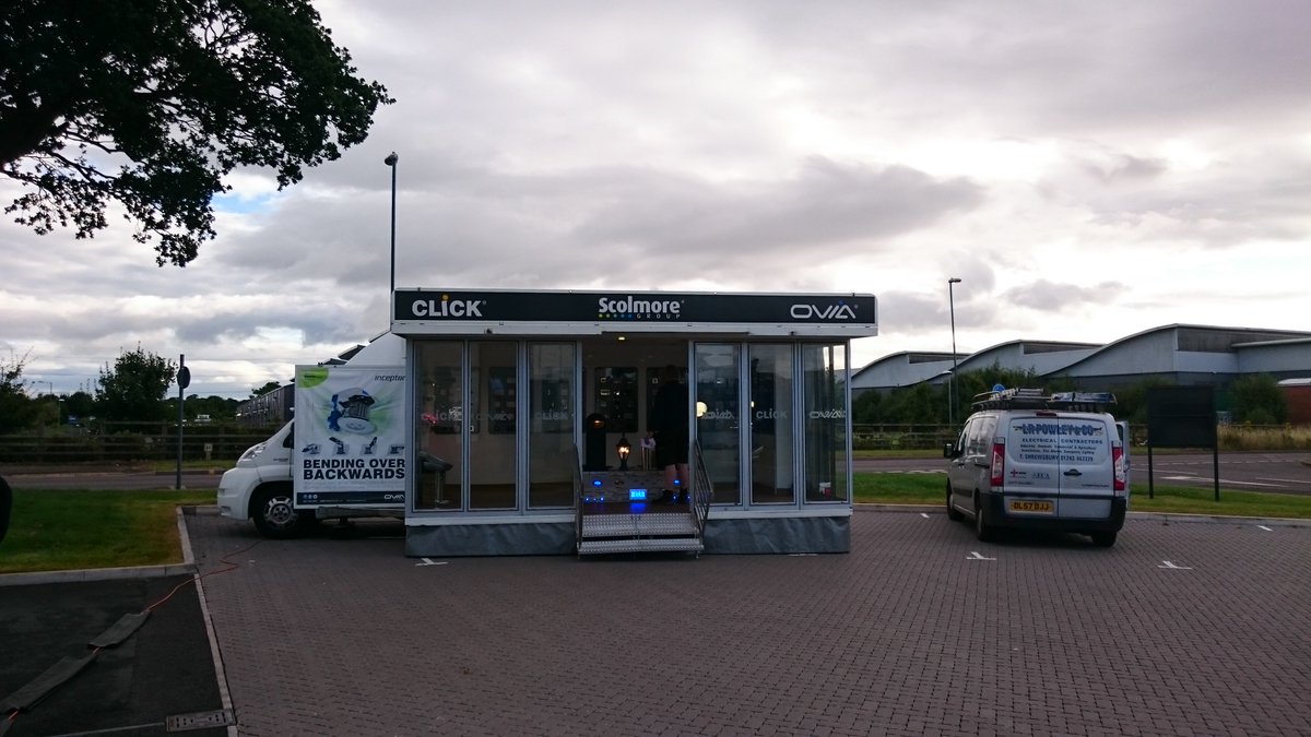 Edsshrews's tweet photo. @ClickScolmore trade morning is well under way. Pop by &amp; take a look at the fantastic mobile showroom.
#Shrewsbury https://t.co/xy2CYEsU2m