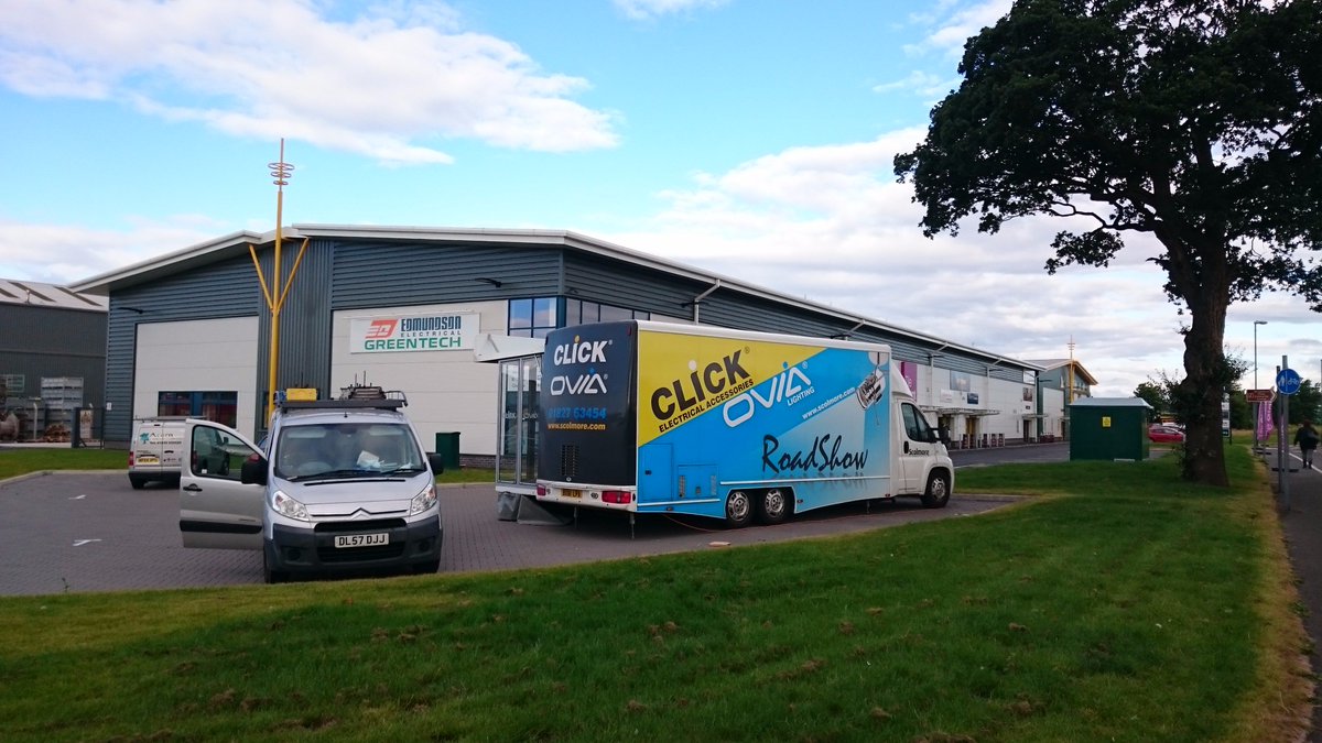 Edsshrews's tweet photo. @ClickScolmore trade morning is well under way. Pop by &amp; take a look at the fantastic mobile showroom.
#Shrewsbury https://t.co/xy2CYEsU2m