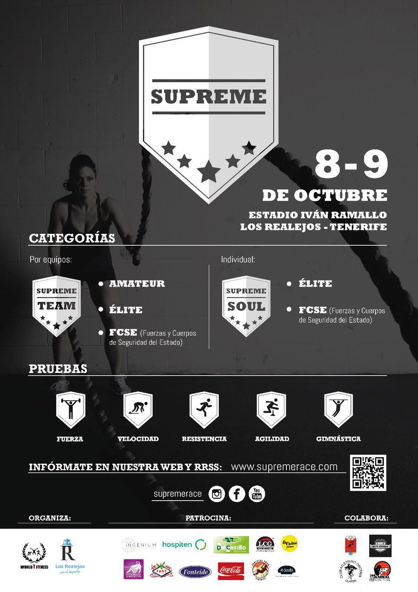 ClatorOrotava's tweet photo. ¡No te la puedes perder! Espectacular la propuesta deportiva de Worldtfitness.
https://t.co/OxxaGJWO9n https://t.co/T9cOYNgizP