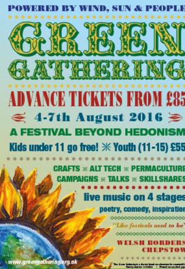 I'm playin at 8pm tonite on the Raconteurs stage @Gathering_Green Come along &amp; say hello  🎸🎤#GreenGathering #Altfolk