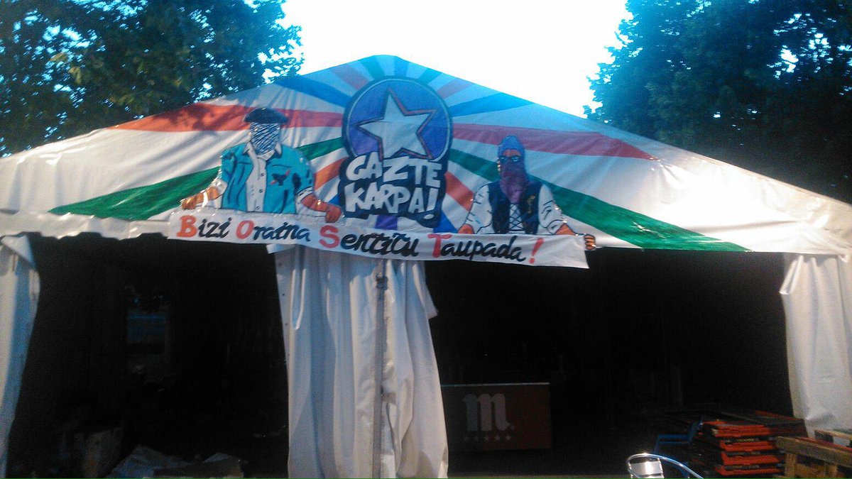 GazteKarpa's tweet photo. HELDU DA EGUNA! #GAZTEKARPA2016 AZKEN UKITUAK EMATEN GAUEKO 23.00tarako DENA PREST IZATEKO! BiziOrainaSentituTaupda! https://t.co/UKf1uKVEw7
