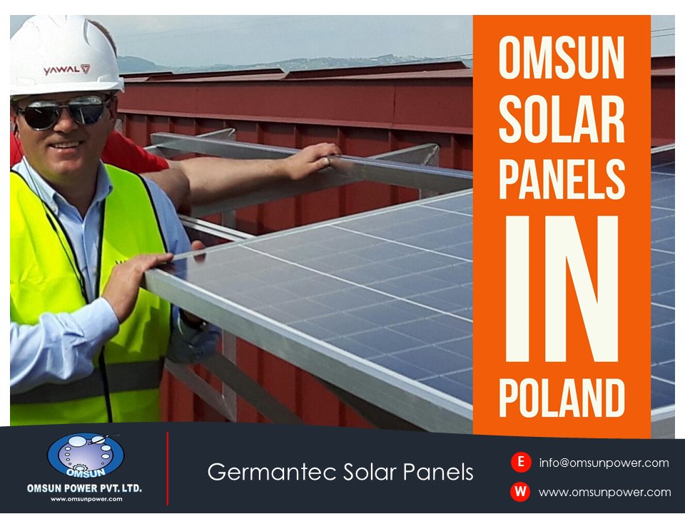 OMSUNPOWER's tweet photo. Feeling Delighted to showcase high quality installations of Omsun #Solarpanels 250Wp in #Poland https://t.co/6yZCFsxyjr