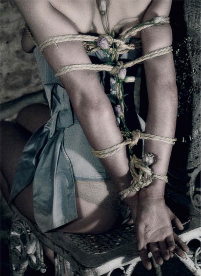 the blue SANCTUARY lacing latest #silk bow #corset #bdsm :vimeo.com/170193920