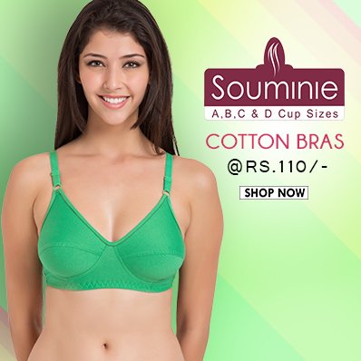 Belle Lingeries on X: Buy #Souminie #cotton #bras in A.B.C.D cup