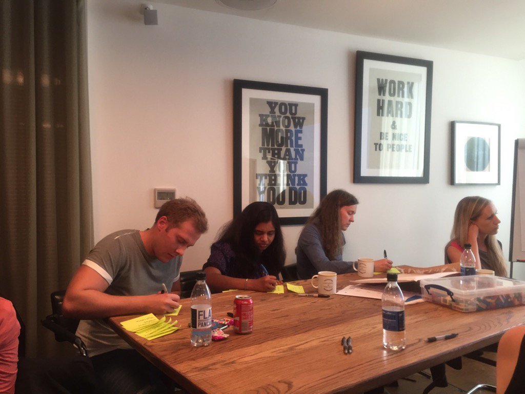 SystemConcepts's tweet photo. "You know more than you think you do" the SCL UX team elbow deep in #killerclientworkshops https://t.co/z7mq4CauTC
