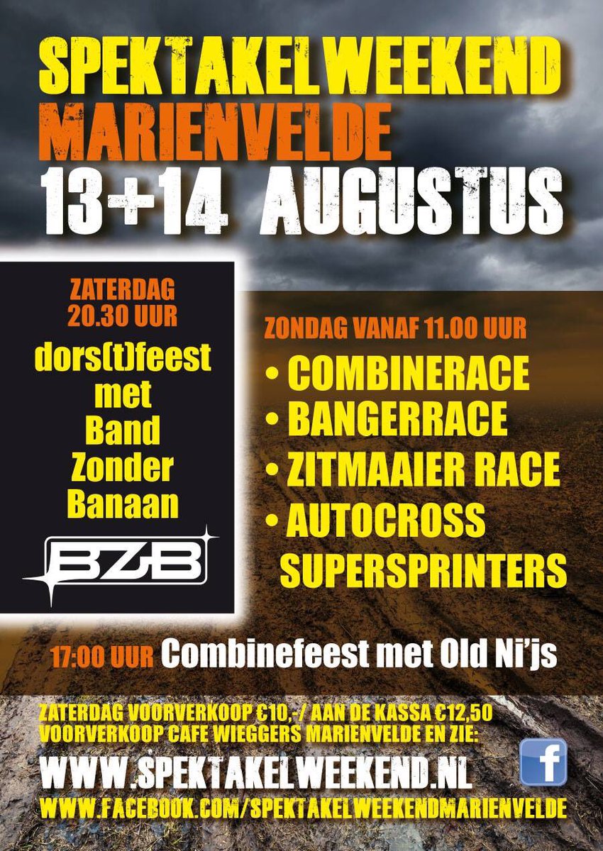 13 + 14 aug. #Spektakelweekend #Mariënvelde! Met zaterdagavond #BZB! Tickets: shop3.ticketscript.com/channel/html/g…