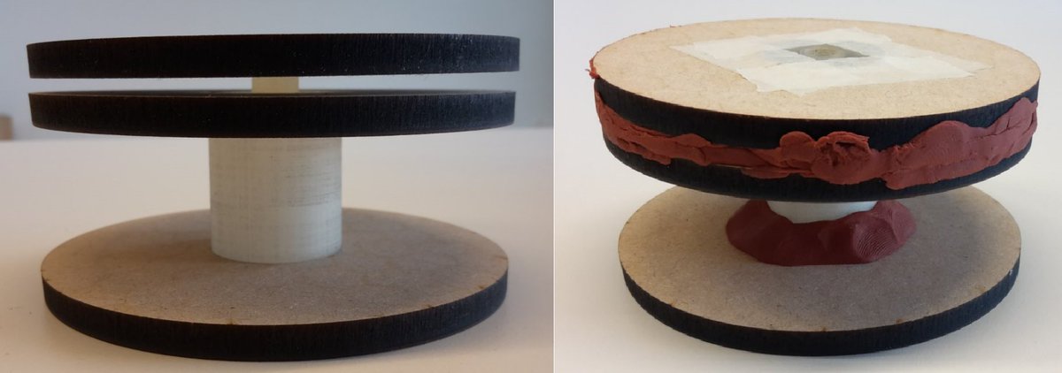 Fun w/ clay: measuring LF&amp;MF in the large tube. Extra sealing to avoid undesirable resonances #acoustics #helmholtz