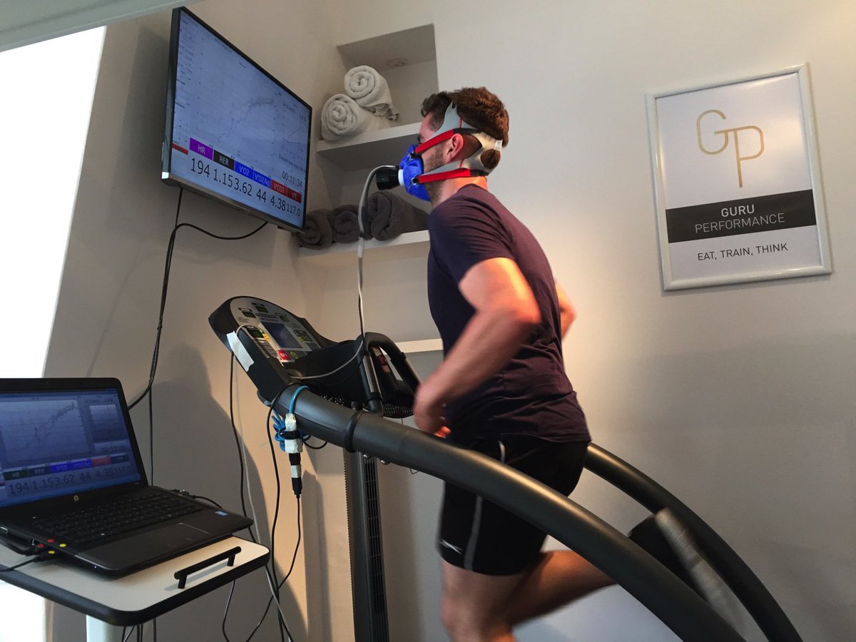 Well done <a href="/JonMalvern1/">Jon Malvern</a> in your metabolic fitness test! Awesome effort in the @GuruPerformance lab! #TestDontGuess