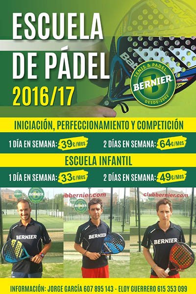 Aprende #padel en el <a href="/ClubBernier/">Club Bernier</a> de Sevilla bit.ly/2aKHpUX #noticias #deportes