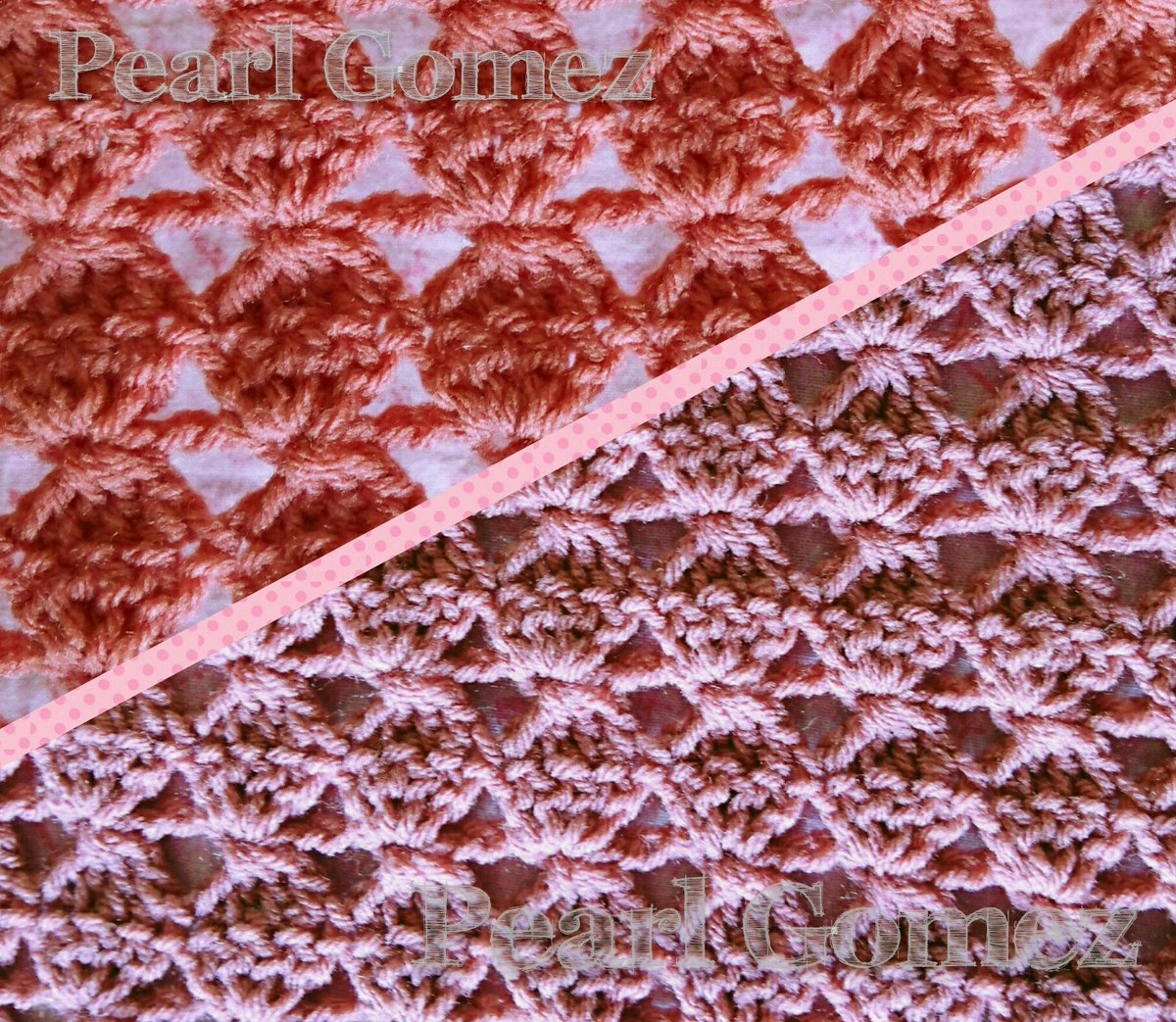 Pearlcrochet's tweet photo. Crochet the new diamond stitch. Fun and easy. Tutorial is here https://t.co/u5eTi3gWM8 #crochet #crochetscarf https://t.co/f2dwBOlTRU