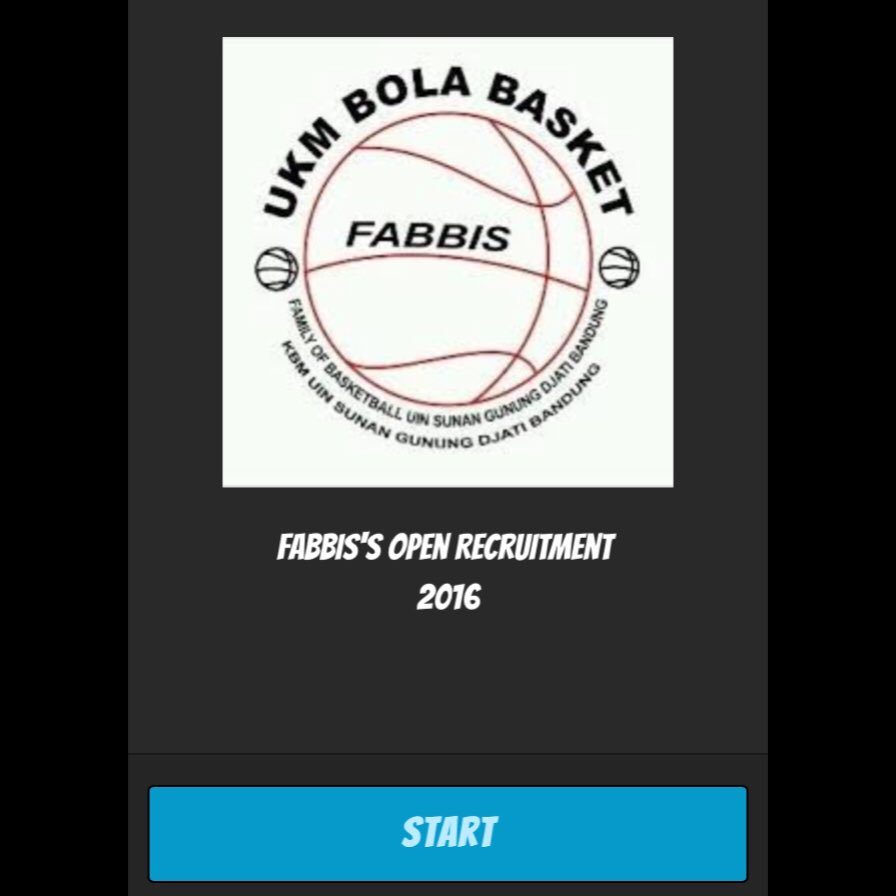 "FABBIS Open Recruitment" 

How to join us please check our link : bit.ly/2aBJjoK 
Or check our bio 🏀