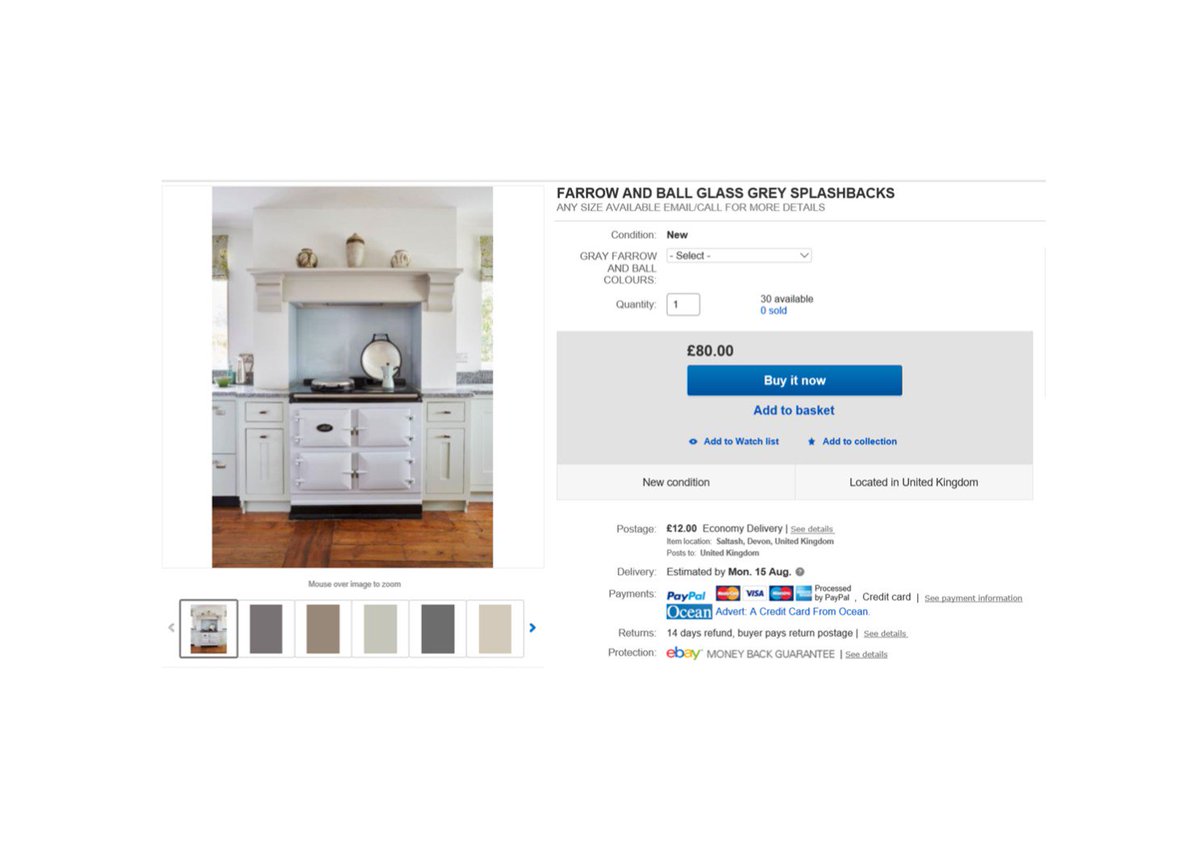 Good Morning! We have a variety of Grey Farrow+Ball coloured glass, check out our eBay store ebay.co.uk/itm/FARROW-AND…