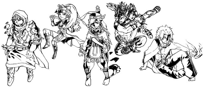 もうこれで良いや(^o^)(ヤケクソ)
ランスロットを全く納得のいく絵にできなかった自分に悔恨の念を覚える。 