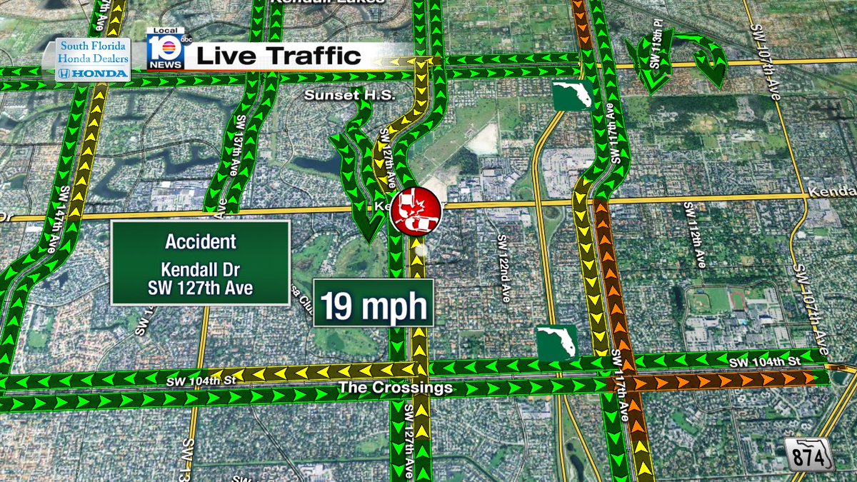 Accident on Kendall Dr at SW 127th Ave #traffic #miami https://t.co/k4q0Hozqn2