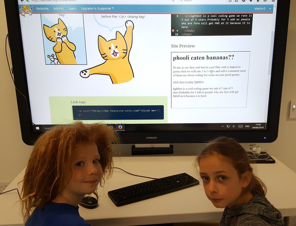 UHISTEM's tweet image. Today's Summer #Coderdojo club is all about website design using html! @highlandcoder @ThinkUHI @CoderDojo