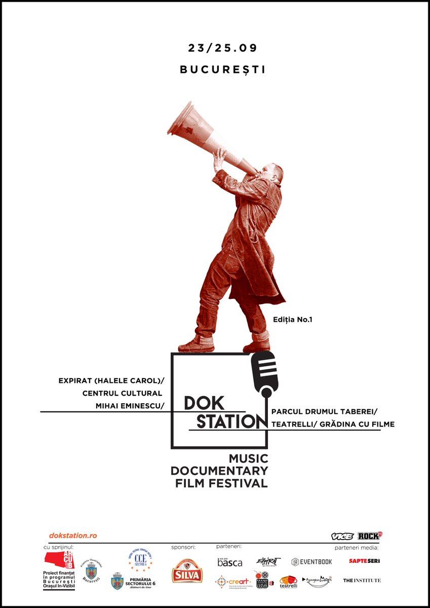DokStationRo's tweet photo. Prima ediție DokStation, festivalul de filme documentare muzicale din București, va avea loc între 23 și 25 Sep. https://t.co/M1xD3ICTEw