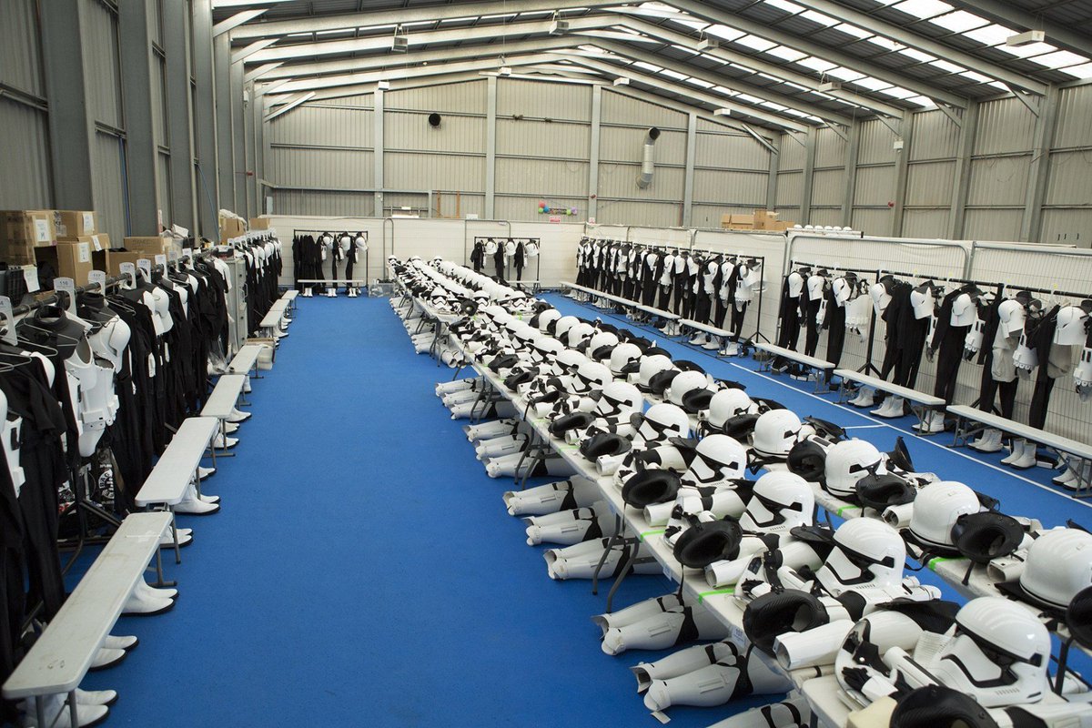 NME's tweet photo. The changing room for #StarWars #TheForceAwakens https://t.co/inMTTXo2w7