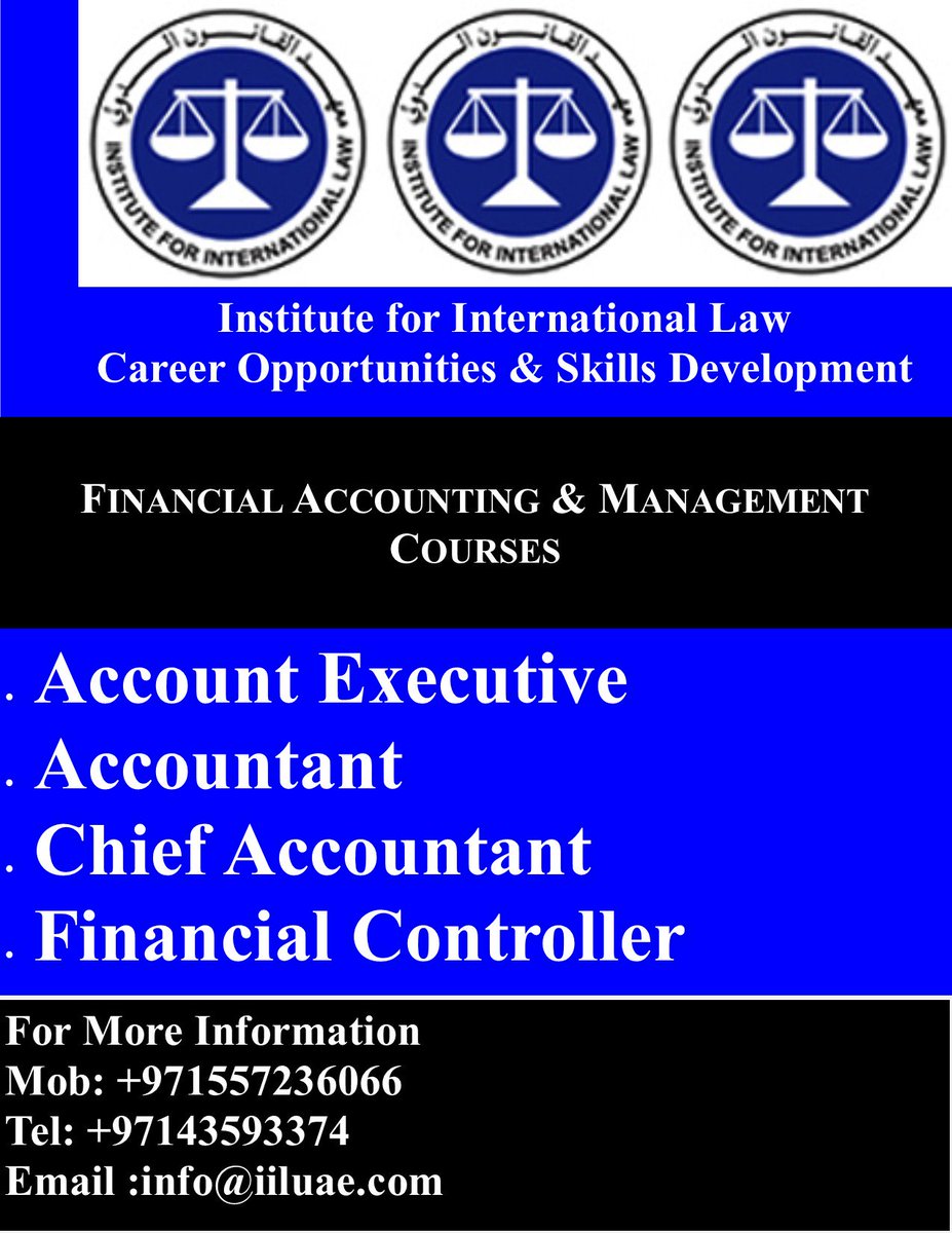 IIL_UAE's tweet image. #Career_Opportunities &amp;amp;  #Skills_Development 
FINANCIAL ACCOUNTING &amp;amp; MANAGEMENT  COURSES
#Competitive_Price
