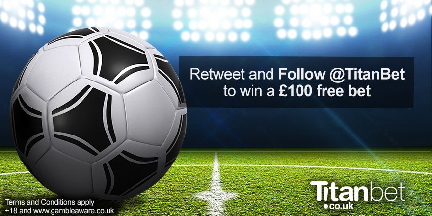 💷💷💷 £100 FREE BET up for grabs! 💷💷💷

RETWEET and FOLLOW for your chance to win. bit.ly/RTTerms