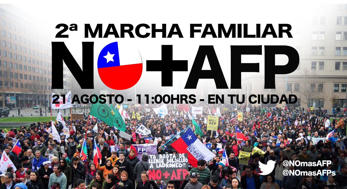Mike_Demonio's tweet photo. #NOMasAFPs no faltes a la marcha familiar sin banderas políticas, sólo ciudadanos indignados 21 de agosto https://t.co/hl42xosgXS