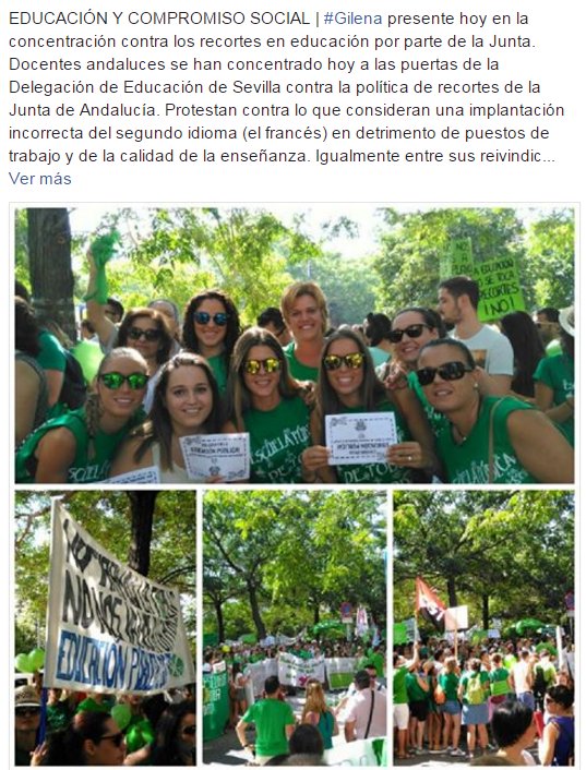 Gilena información tweet media