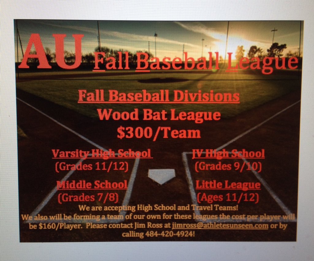 Jim Ross (@au68challenge) on Twitter photo Please retweet and join us this Fall! <a href="/MNBaseball1/">Marple Newtown HS Baseball</a> <a href="/GoBucsSports/">Interboro Athletic Department</a> @RHS2016baseball <a href="/APK_Athletics/">APHS Athletics</a> <a href="/Fords_Baseball/">Haverford Baseball</a> Please retweet and join us this Fall! <a href="/MNBaseball1/">Marple Newtown HS Baseball</a> <a href="/GoBucsSports/">Interboro Athletic Department</a> @RHS2016baseball <a href="/APK_Athletics/">APHS Athletics</a> <a href="/Fords_Baseball/">Haverford Baseball</a>
