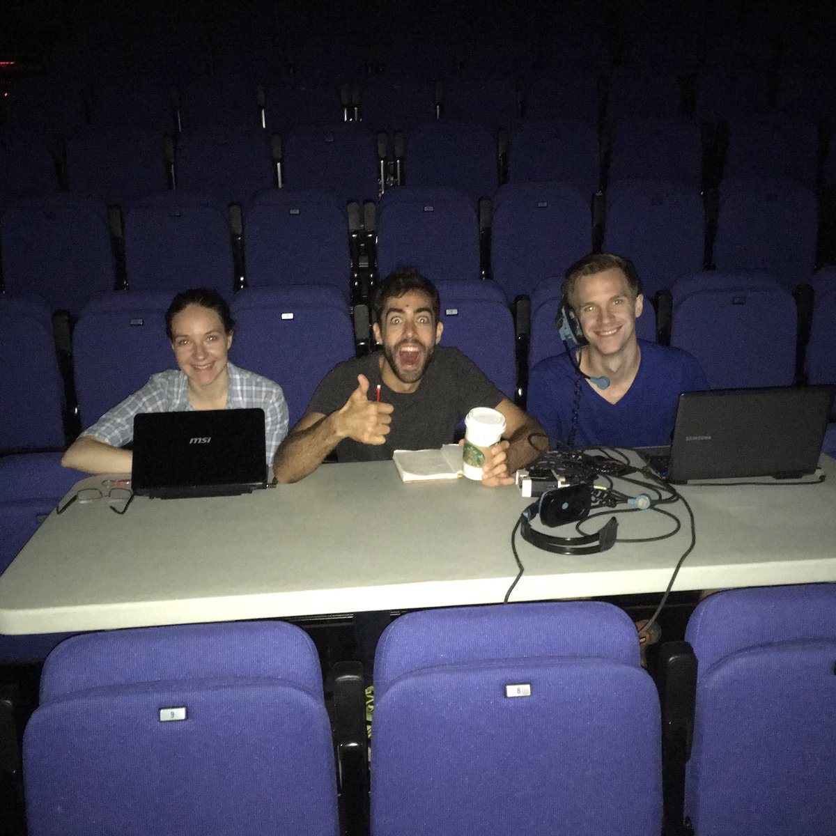 patrickmaubert's tweet photo. It's a @SeeNewBrunswick kind of production team for @nostringstheatr #lilshop @TOcentre https://t.co/xdG9xUEPgH
