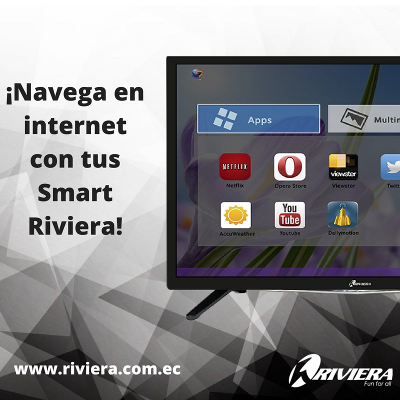 Riviera_Ec's tweet photo. Necesitas buscar algo en internet?, lo puedes hacer en tu televisor #Riviera4K https://t.co/X7bnjkPAvA
