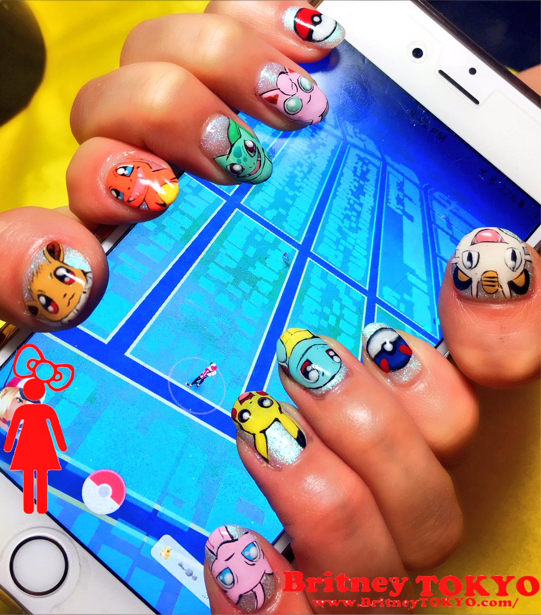 Tweet ポケモンgo かわいい ポケモンネイルアート 指先に